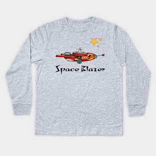 Vintage Space Blazer Toy Rocket Kids Long Sleeve T-Shirt